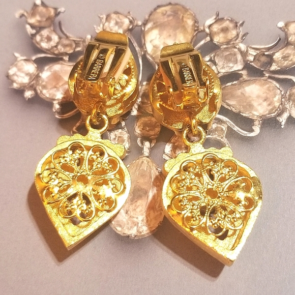 VTG Jose' & Maria Barrera Etruscan Revival Golden Earrings - Picture 6 of 8